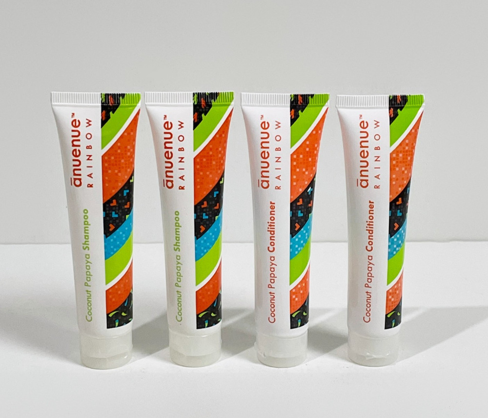 Anuenue Rainbow Coconut Papaya Shampoo and Conditioner 1.25 fl oz Lot of 4